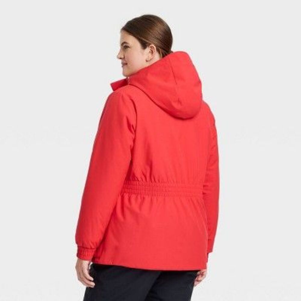 All In Motion - Women's Snow Sport Jacket with 3M Thinsulate - All Red - Picture 3 of 4